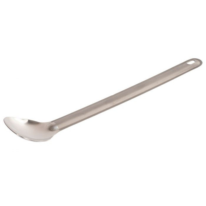 Long Handled Titanium Spoon with Polished Spoon