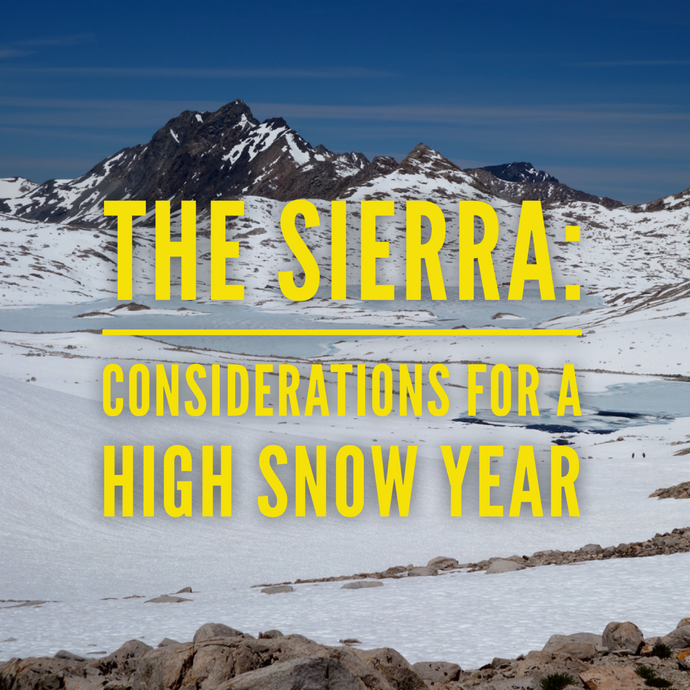 The Sierras: Considerations for a High Snow Year