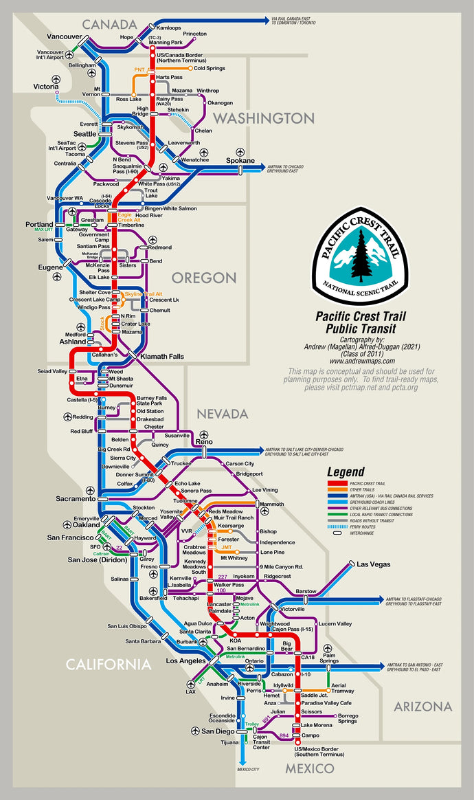 PCT Public Transit (AI generated)