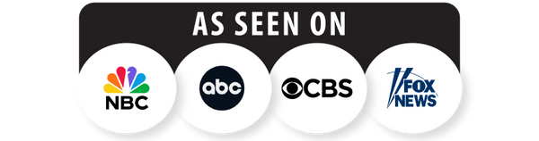 As seen on NBC, ABC, CBS, Fox & more.