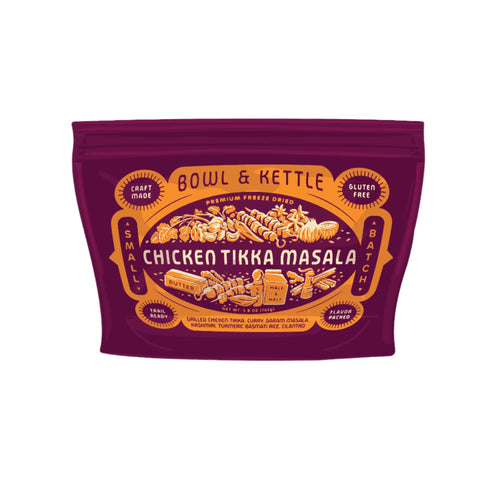 Bowl & Kettle Chicken Tikka Masala best backpacking camping hiking freeze dried meal