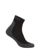 Icebreaker Men's Hike Plus Mini sock in black and gray