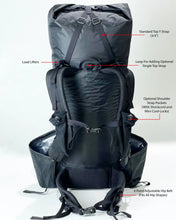 LiteAF 46L Curve Full Suspension ULTRA200, Special Limited Edition 2 Foot Adventure Backpack