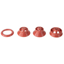 Alpenglow Gear 4 different inflator nozzles all pale red