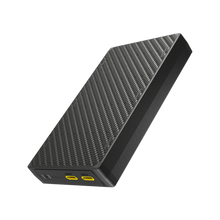 Nitecore 20000mAh Carbon Fiber Battery Bank showing two USB-C ports