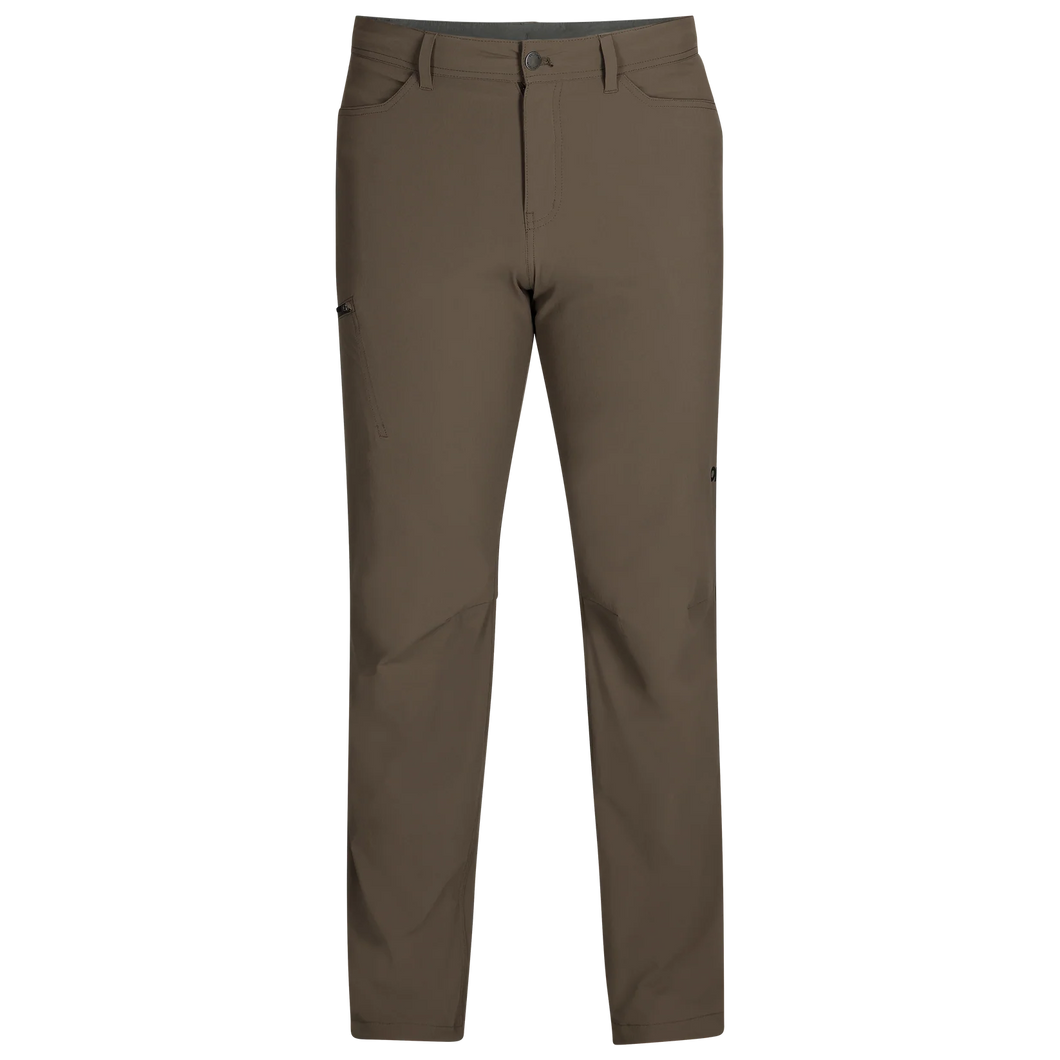 Outdoor Research Men's Ferrosi Hiking Pants in medium brown color on a white background