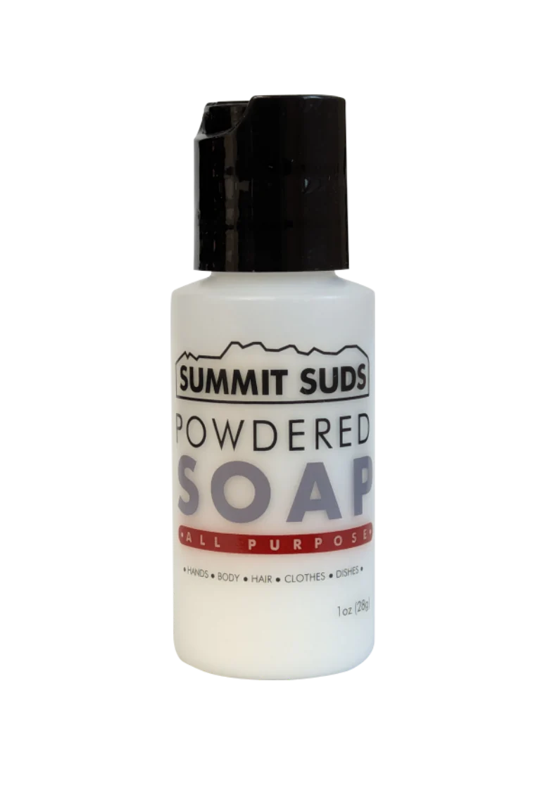 Pika Outdoor Summit Suds Powdered Soap All Purpose for hands, body, hair, clothes, dishes