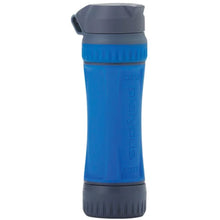 Blue water filter made by Platypus