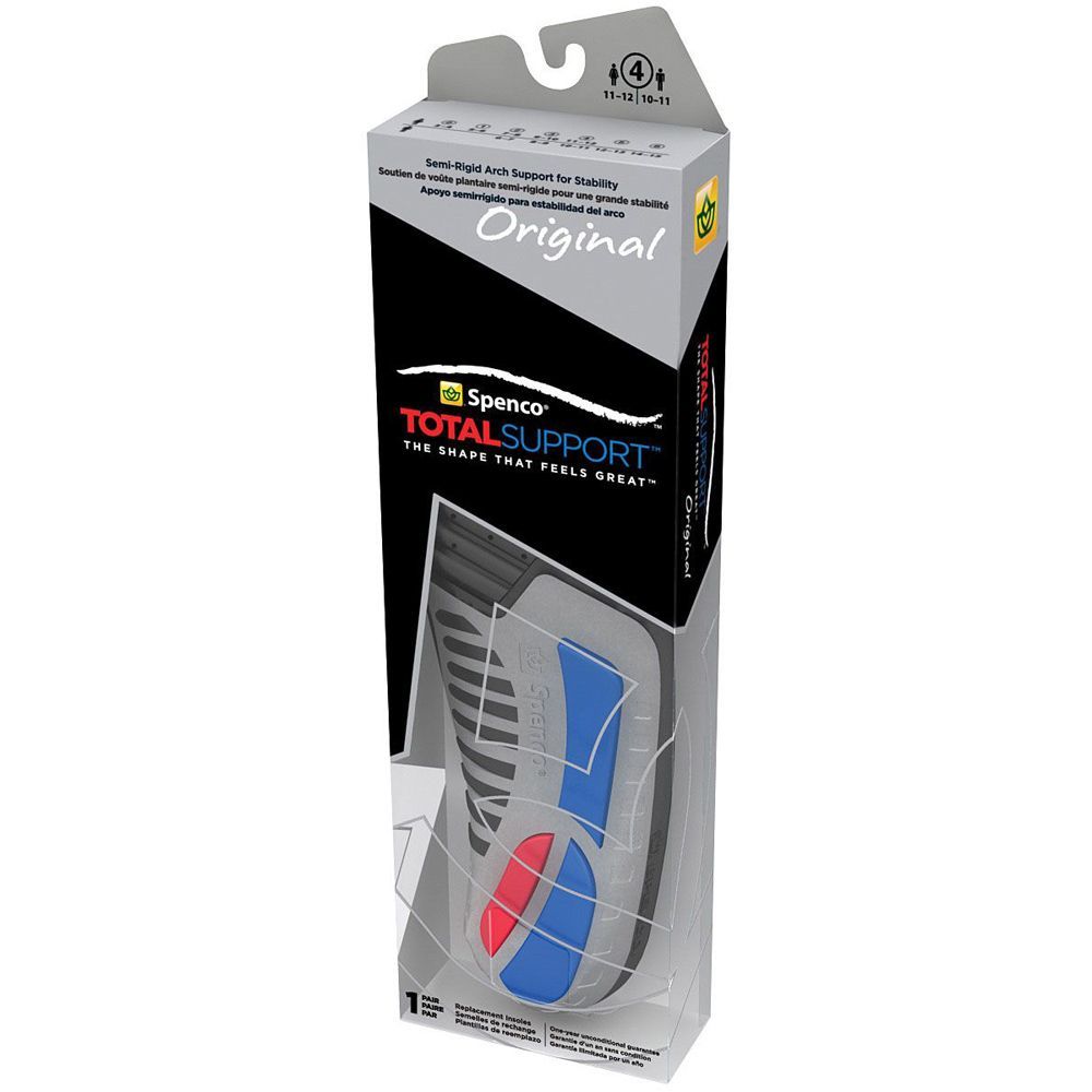 Spenco Total Support arch support insoles packaging on a white background