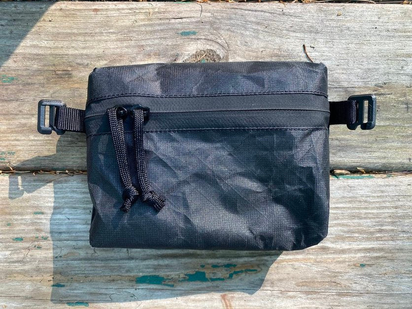 SWD Zippered Hip Belt Pocket - Black