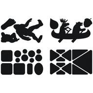 Sasquatch and other shape gear patches black