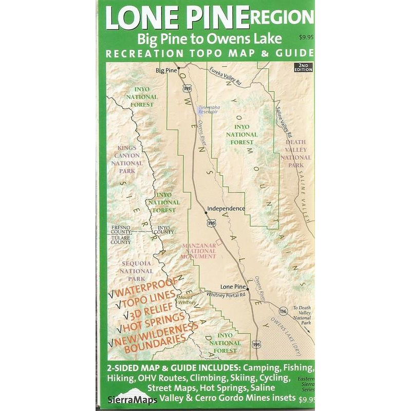 Sierra Maps - Lone Pine Region