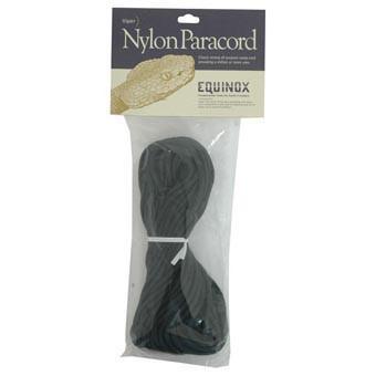 Equinox Nylon Paracord Black 50 ft.