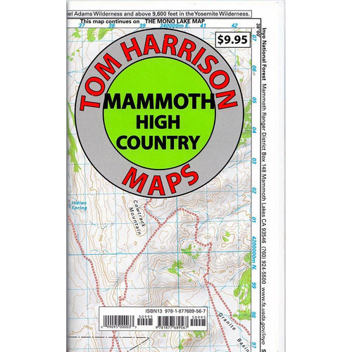 Tom Harrison Maps: Mammoth High Country (Mono Lake to Crowley Lake)