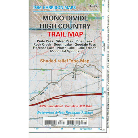 Tom Harrison Maps: Mono Divide High Country (Bishop to Rock Creek)