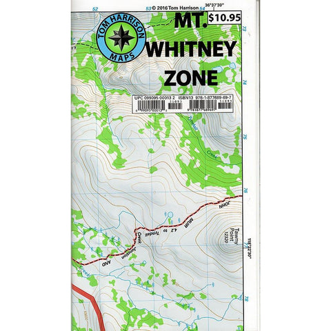 Tom Harrison Maps: Mt. Whitney Zone