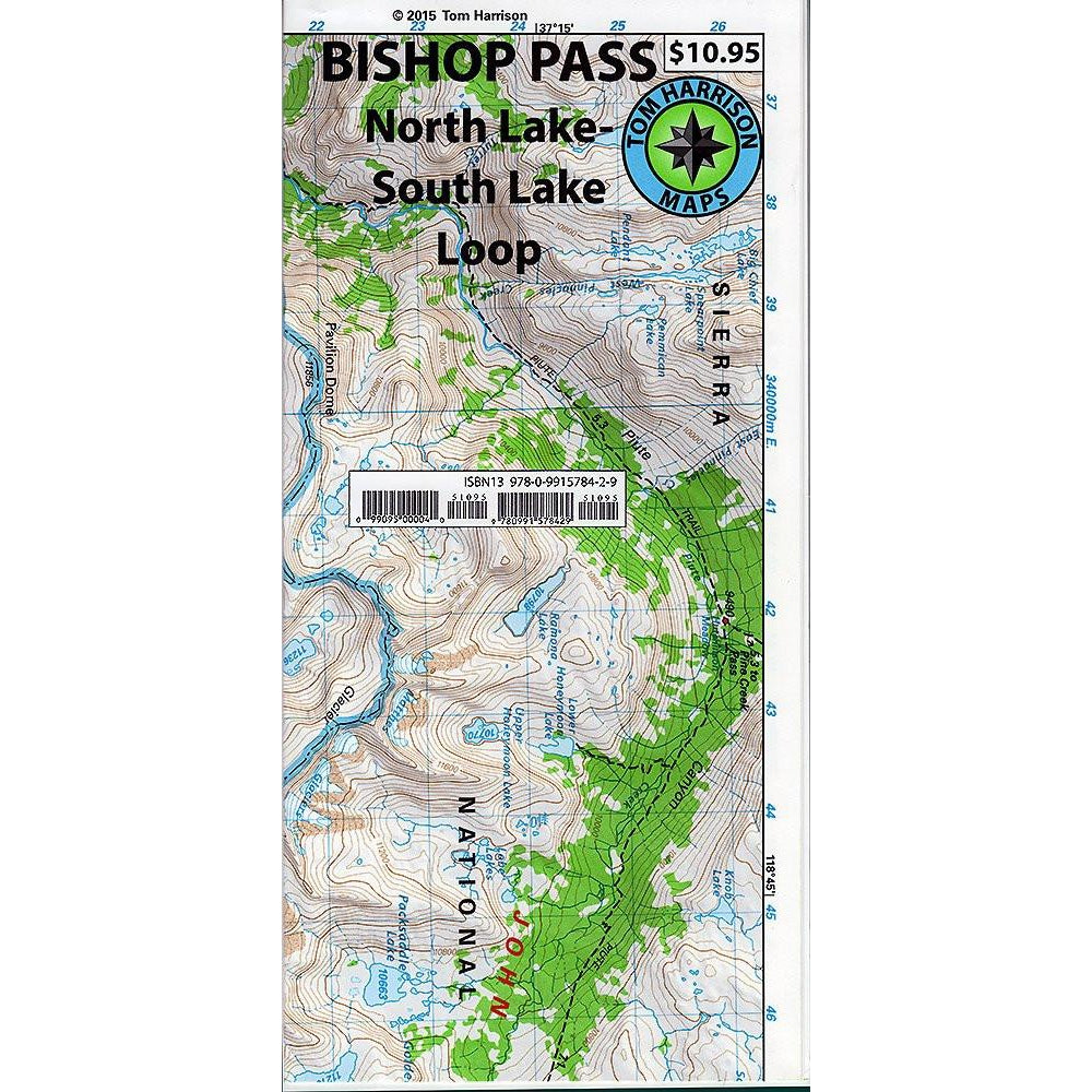 Tom Harrison Maps: Bishop Pass - North Lake/South Lake Loop