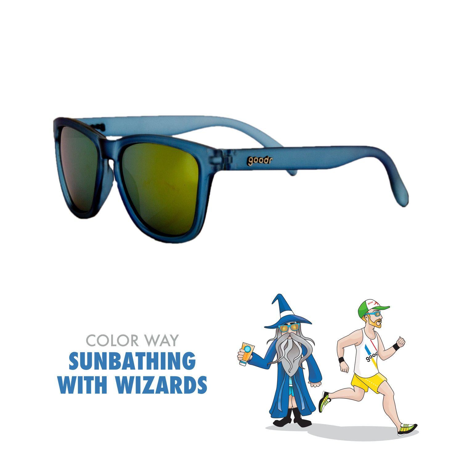 Goodr Running Sun Glasses-Clothing Accessories-Goodr-Sunbathing w/ Wizards-2 Foot Adventures