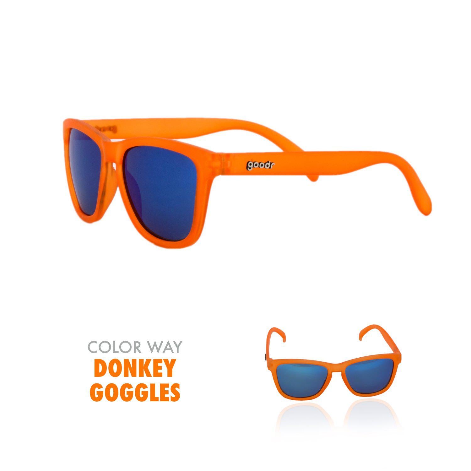 Goodr Running Sun Glasses-Clothing Accessories-Goodr-Donkey Goggles-2 Foot Adventures