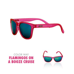 Goodr Running Sun Glasses-Clothing Accessories-Goodr-Flamingo's on a Booze Cruise-2 Foot Adventures