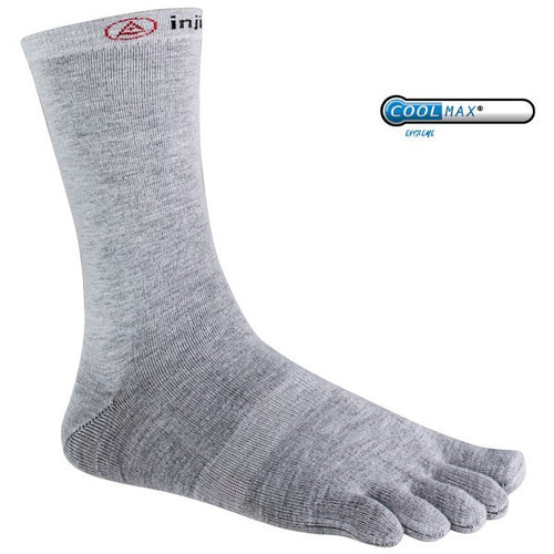 Injinji Coolmax Liner Sock Crew Gray