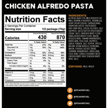 Peak Refuel: Chicken Alfredo