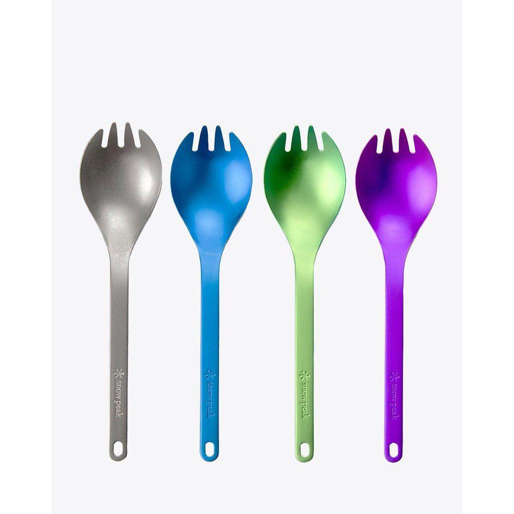 Snow Peak Titanium Spork - colored