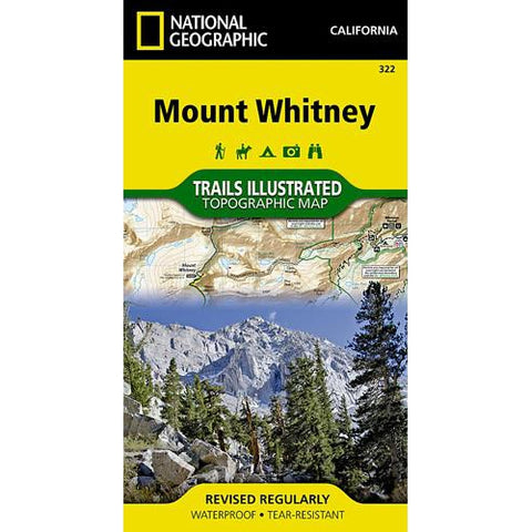 National Geographic Trails Map: Mt. Whitney