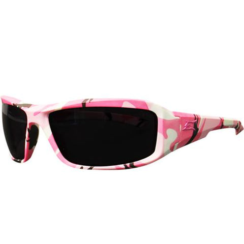 Edge Protective Eyewear - Polarized-Clothing Accessories-Edge Eyewear-Brazeau Pink Camo Frame/Smoke Lens-2 Foot Adventures