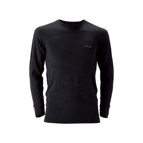 Montbell Men's Super Merino Wool Round Neck Base Layer Shirts