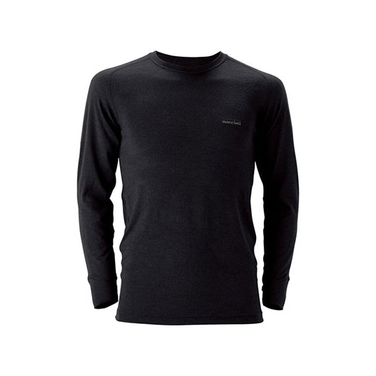 Montbell Men's Super Merino Wool Round Neck Base Layer Shirts